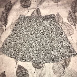 Black and white skirt